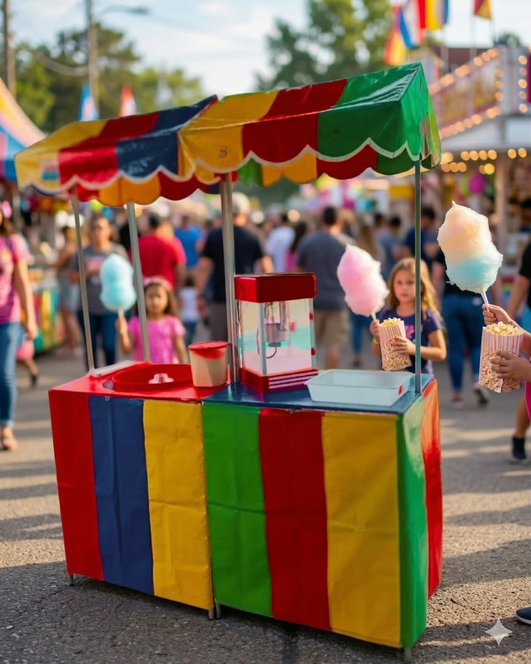 Algodao doce - pipoca